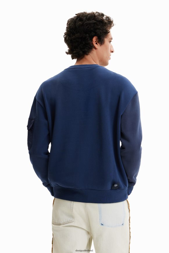 Desigual Men Half-and-half sweatshirt Clothing PFVZ0B1665
