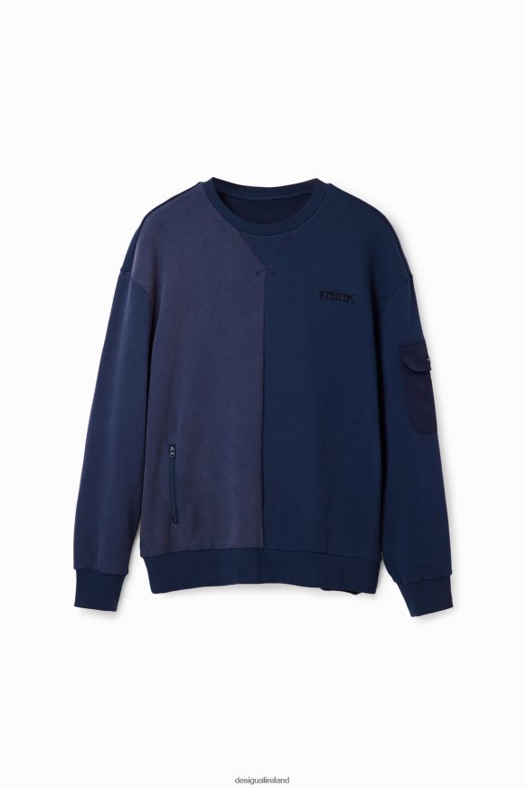 Desigual Men Half-and-half sweatshirt Clothing PFVZ0B1665
