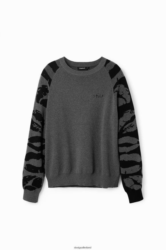 Desigual Men Jacquard animal-print pullover Clothing PFVZ0B1564