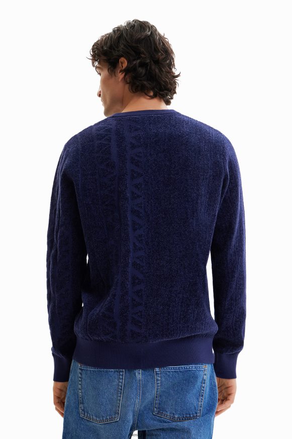 Desigual Men Jacquard motif pullover Clothing PFVZ0B1537