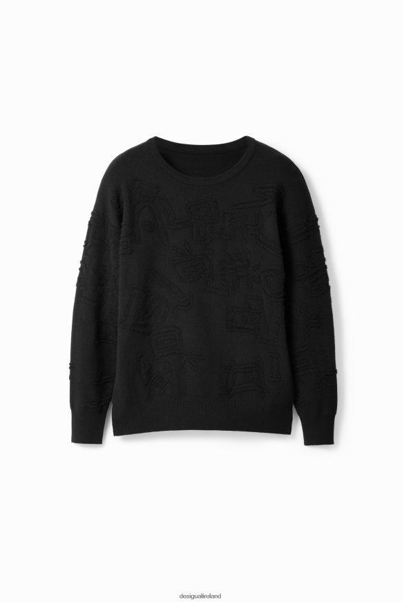 Desigual Men Loose towelling-effect jumper Clothing PFVZ0B1558