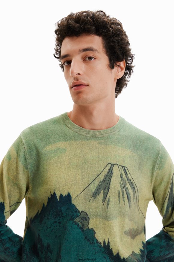 Desigual Men Thin landscape pullover Clothing PFVZ0B1541