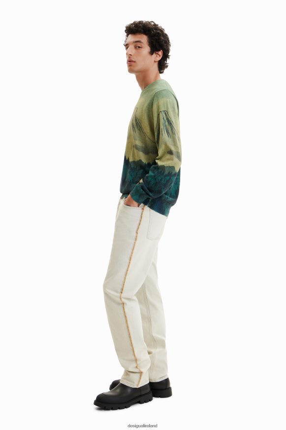 Desigual Men Thin landscape pullover Clothing PFVZ0B1541