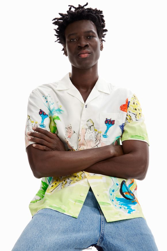Desigual Men Arty resort shirt Clothing PFVZ0B1619
