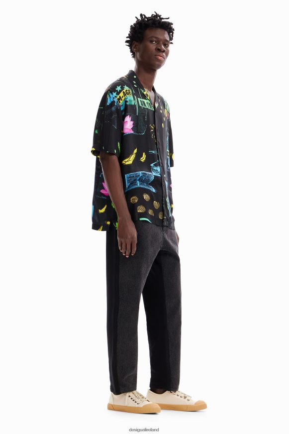 Desigual Men Collage resort shirt Clothing PFVZ0B1620
