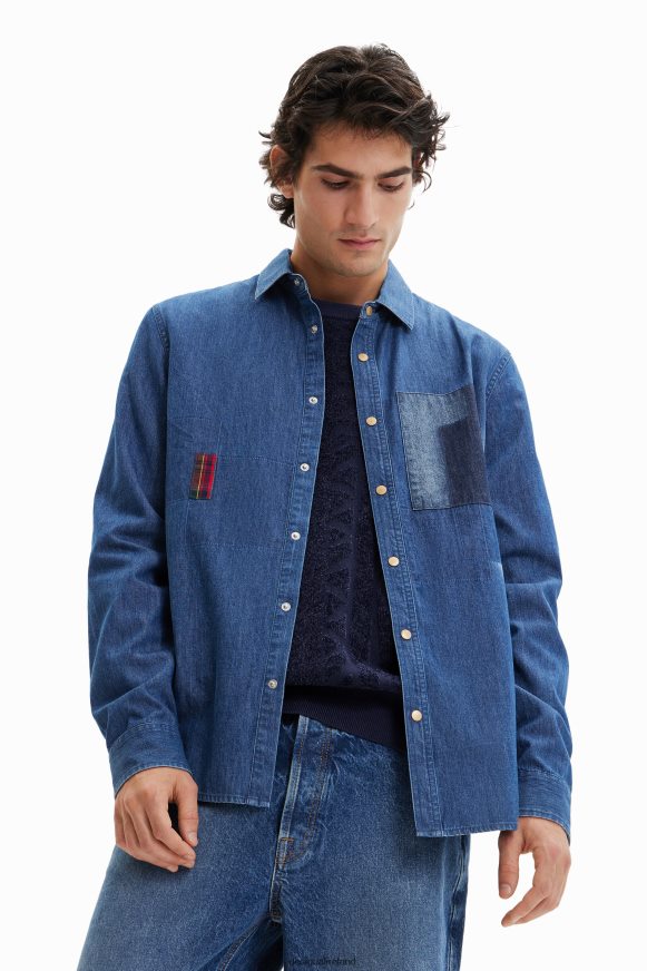 Desigual Men Denim patch shirt Clothing PFVZ0B1686