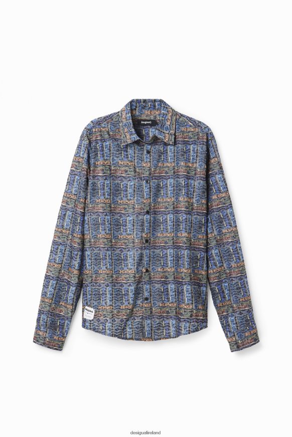 Desigual Men Embroidered arty logo shirt Clothing PFVZ0B1543