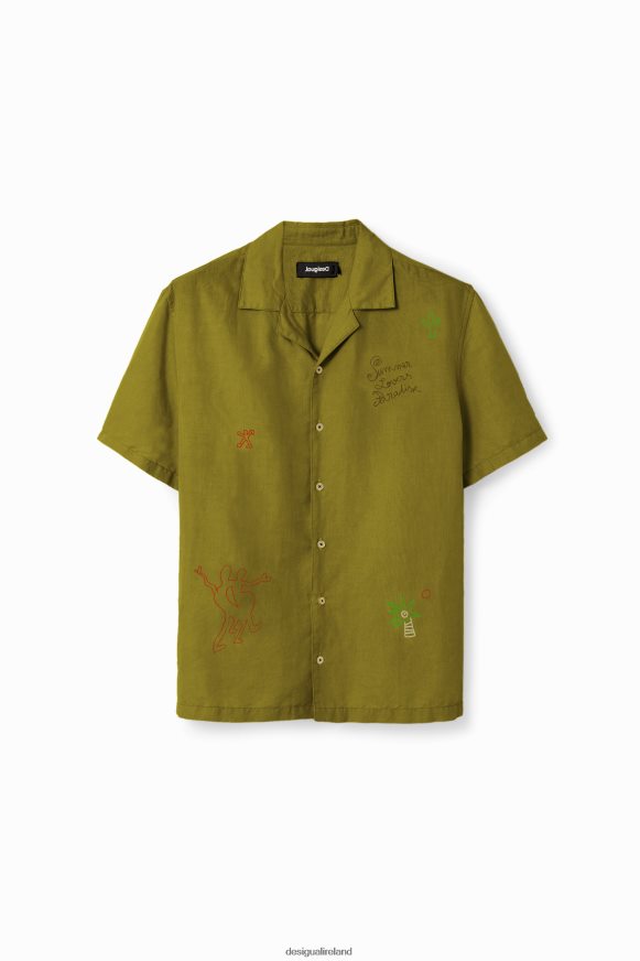 Desigual Men Embroidered resort shirt Clothing PFVZ0B1648