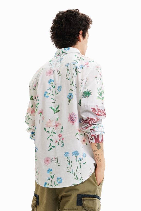 Desigual Men Floral voile shirt Clothing PFVZ0B1533