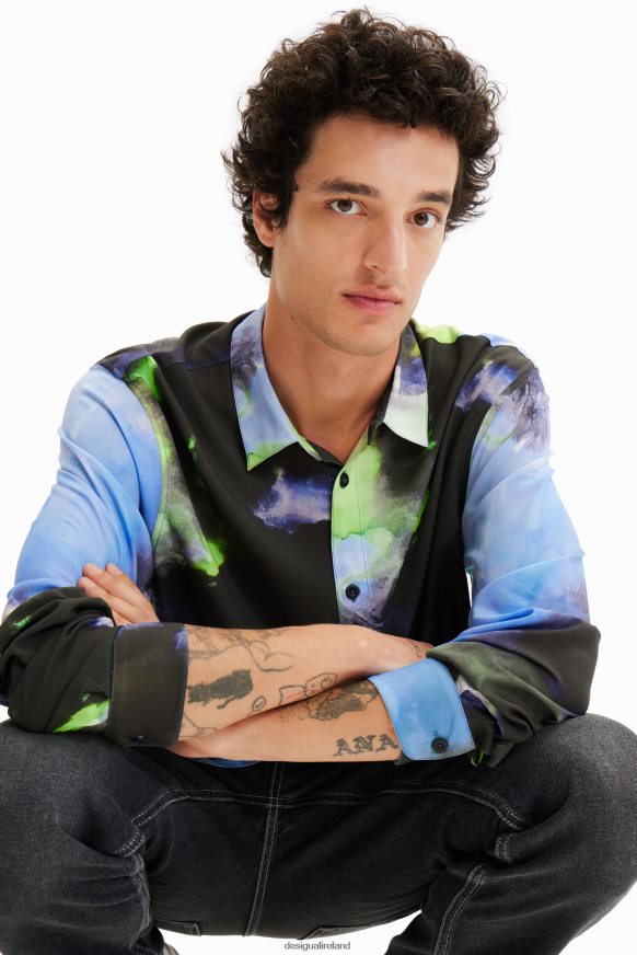 Desigual Men Flowing long-sleeve shirt Clothing PFVZ0B1580