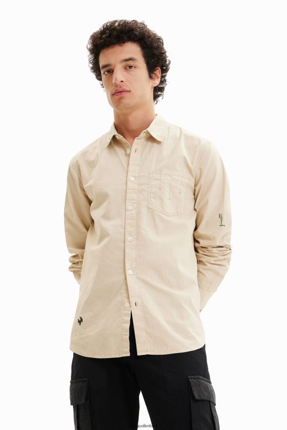 Desigual Men Long-sleeve embroidered shirt Clothing PFVZ0B1562
