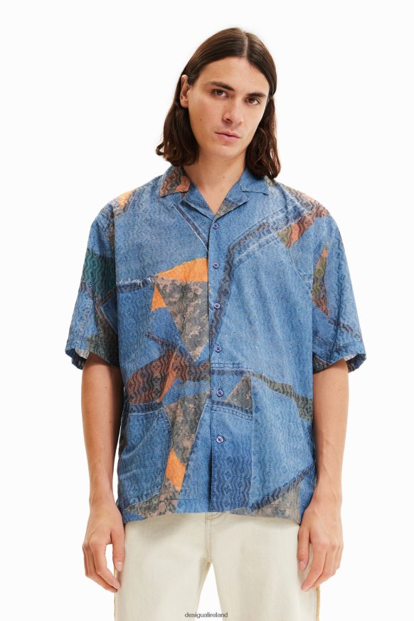 Desigual Men Patchwork resort shirt Clothing PFVZ0B1565
