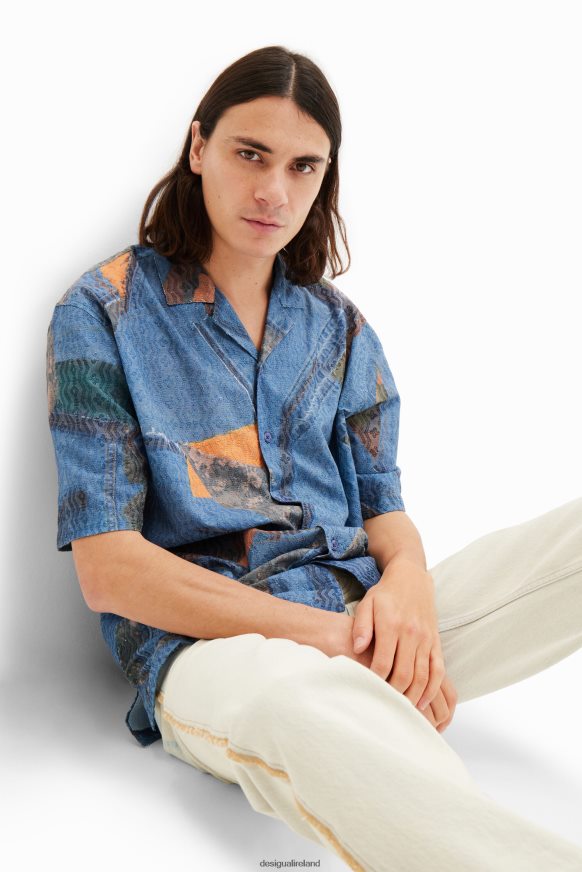 Desigual Men Patchwork resort shirt Clothing PFVZ0B1565