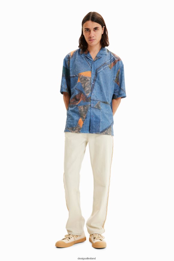 Desigual Men Patchwork resort shirt Clothing PFVZ0B1565