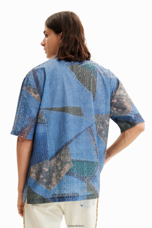 Desigual Men Patchwork resort shirt Clothing PFVZ0B1565
