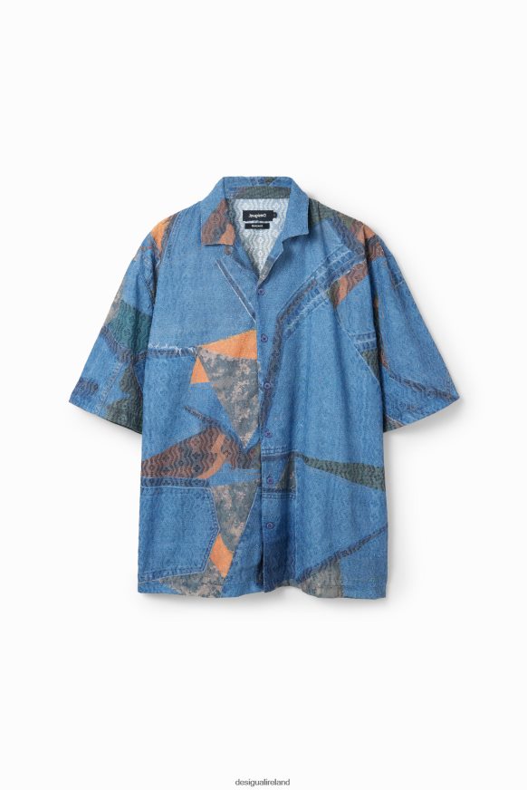 Desigual Men Patchwork resort shirt Clothing PFVZ0B1565