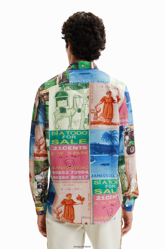 Desigual Men Patchwork stamp shirt Clothing PFVZ0B1672
