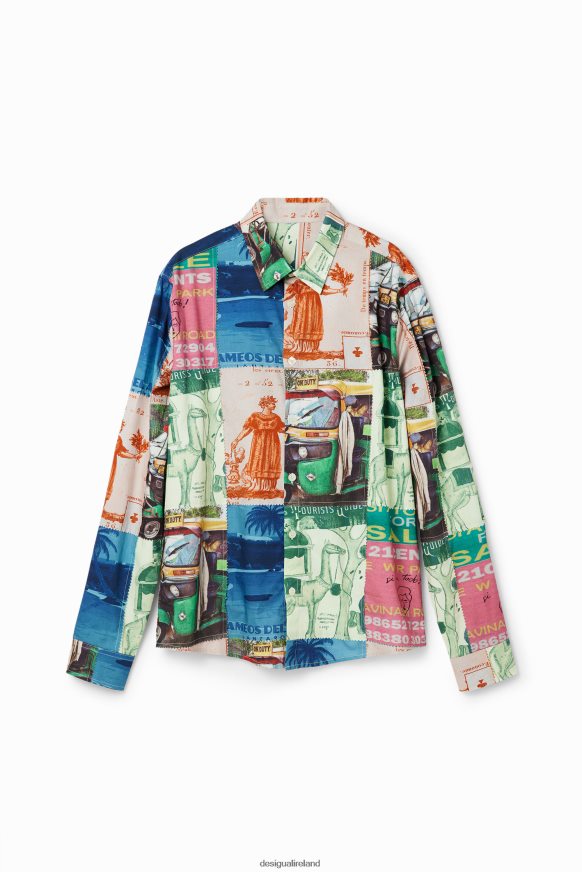 Desigual Men Patchwork stamp shirt Clothing PFVZ0B1672