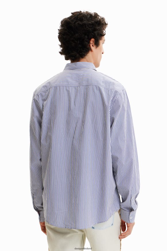 Desigual Men Patchwork striped shirt Clothing PFVZ0B1578