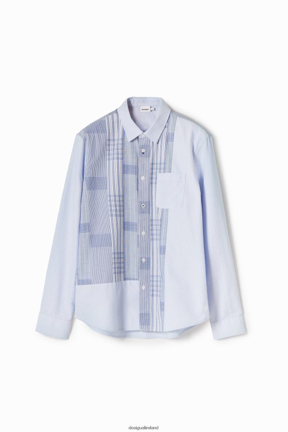 Desigual Men Plaid patchwork shirt Clothing PFVZ0B1588