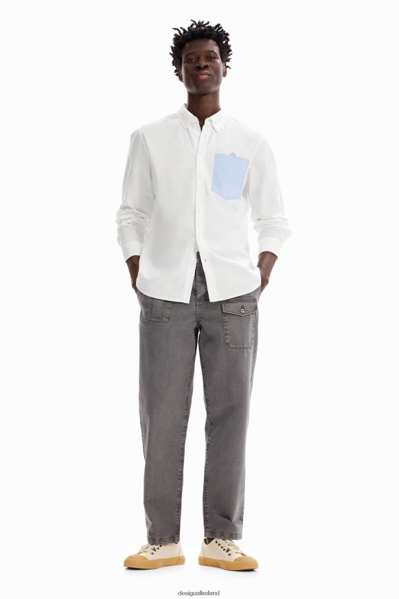 Desigual Men Plain pocket shirt Clothing PFVZ0B1643
