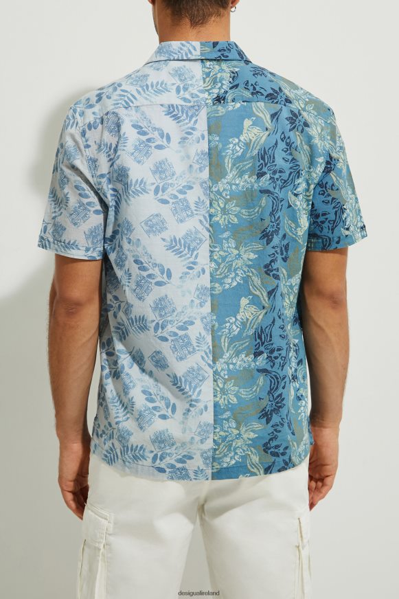 Desigual Men Short sleeve shirt flowers Clothing PFVZ0B1697