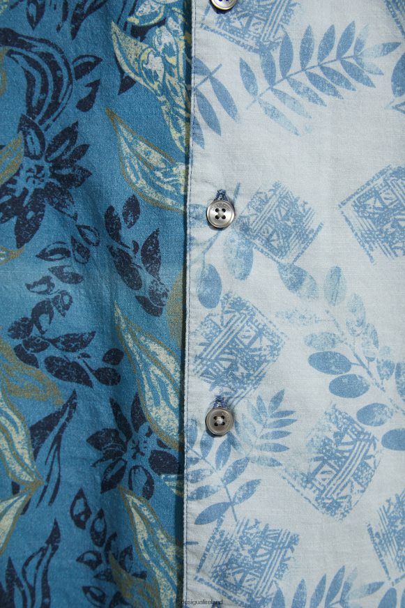 Desigual Men Short sleeve shirt flowers Clothing PFVZ0B1697