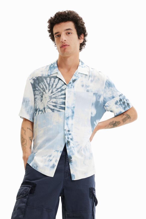 Desigual Men Tie-dye resort shirt Clothing PFVZ0B1585