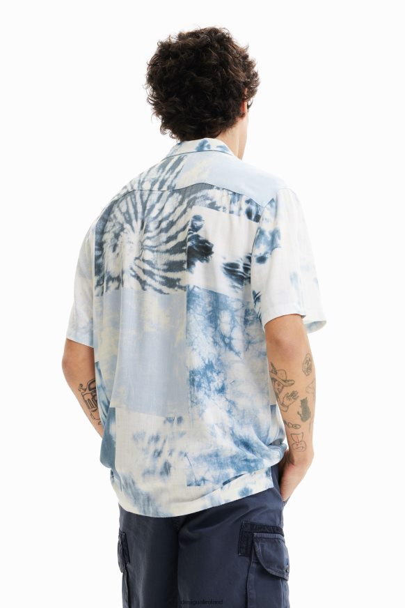 Desigual Men Tie-dye resort shirt Clothing PFVZ0B1585