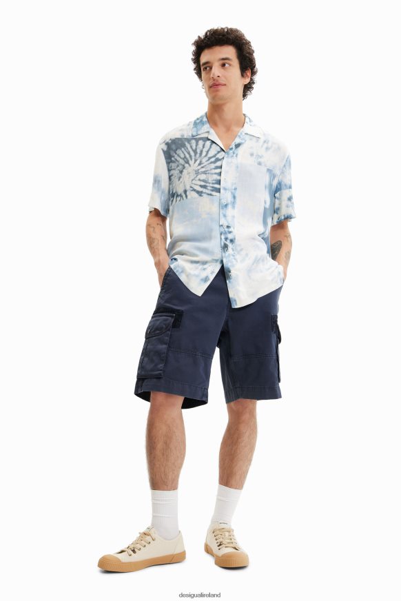 Desigual Men Tie-dye resort shirt Clothing PFVZ0B1585