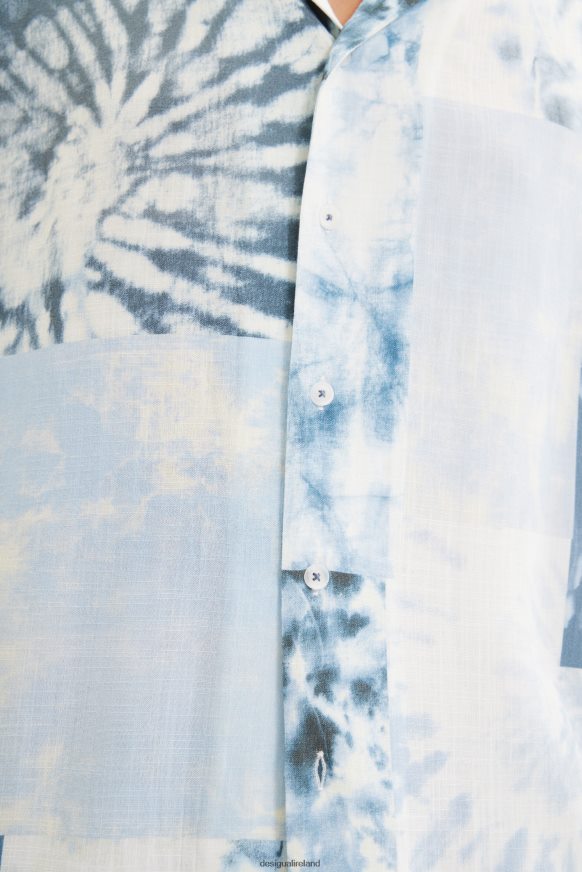 Desigual Men Tie-dye resort shirt Clothing PFVZ0B1585