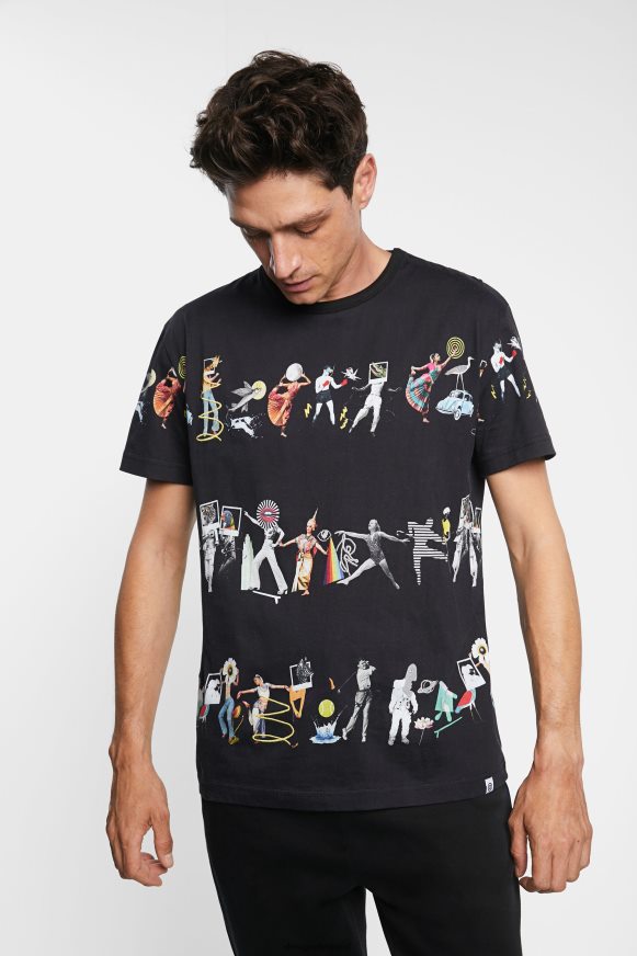 Desigual Men Arty T-Shirt Clothing PFVZ0B1698