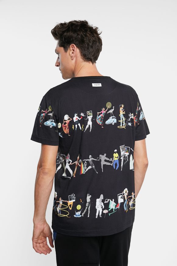 Desigual Men Arty T-Shirt Clothing PFVZ0B1698