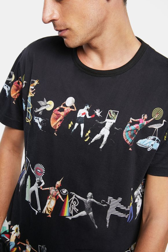 Desigual Men Arty T-Shirt Clothing PFVZ0B1698