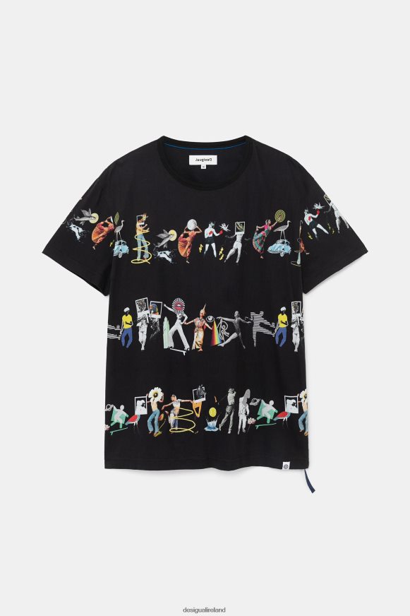 Desigual Men Arty T-Shirt Clothing PFVZ0B1698