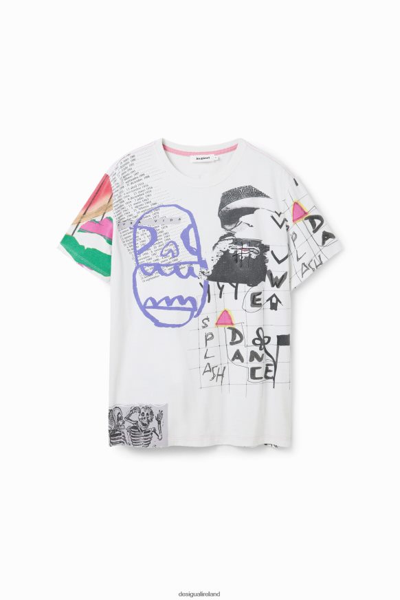 Desigual Men Illustration T-shirt Clothing PFVZ0B1576