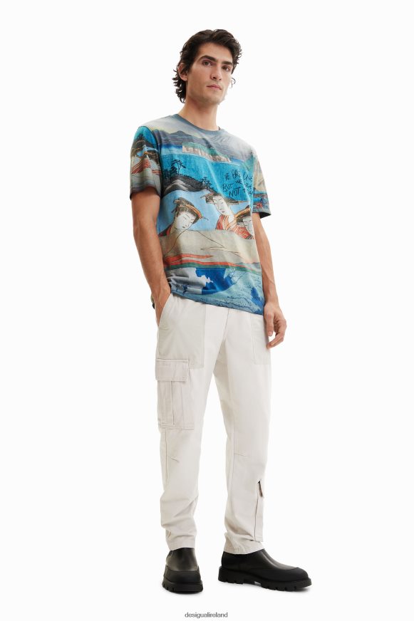 Desigual Men Japanese print short-sleeve T-shirt Clothing PFVZ0B1559