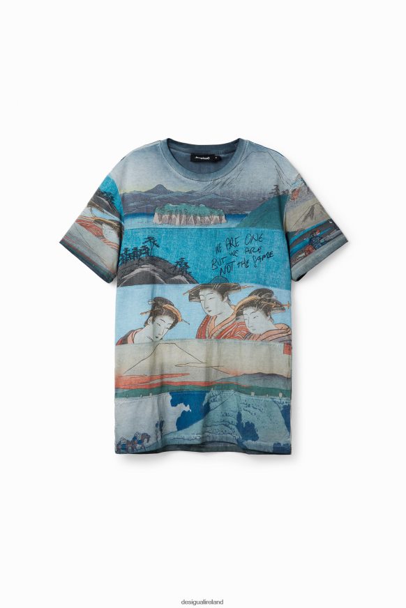 Desigual Men Japanese print short-sleeve T-shirt Clothing PFVZ0B1559