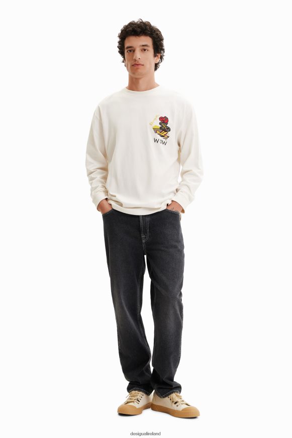 Desigual Men Long-sleeve illustration T-shirt Clothing PFVZ0B1545