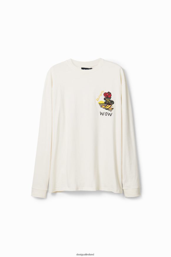 Desigual Men Long-sleeve illustration T-shirt Clothing PFVZ0B1545