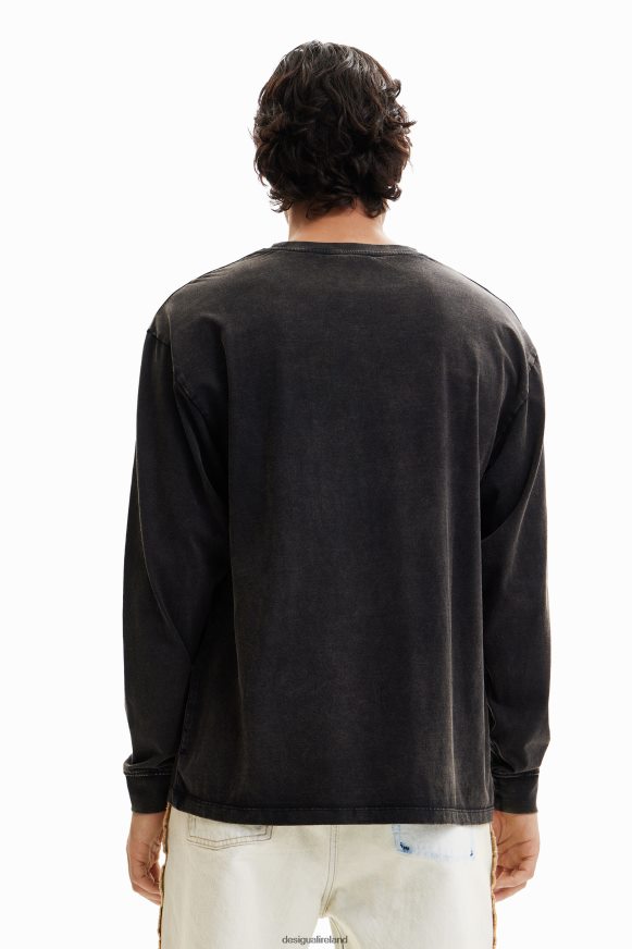 Desigual Men Long-sleeve oversize T-shirt Clothing PFVZ0B1542