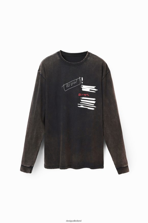 Desigual Men Long-sleeve oversize T-shirt Clothing PFVZ0B1542