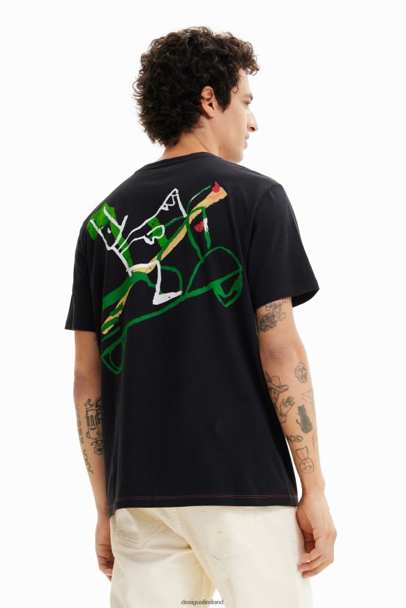 Desigual Men No es lo mismo short-sleeve T-shirt Clothing PFVZ0B1687