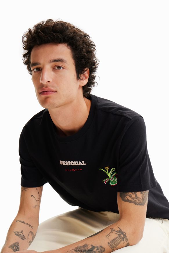 Desigual Men No es lo mismo short-sleeve T-shirt Clothing PFVZ0B1687