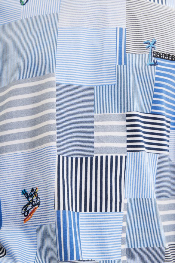 Desigual Men Patchwork embroidered T-shirt Clothing PFVZ0B1689