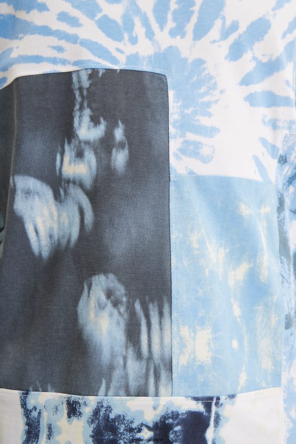 Desigual Men Patchwork tie-dye T-shirt Clothing PFVZ0B1516