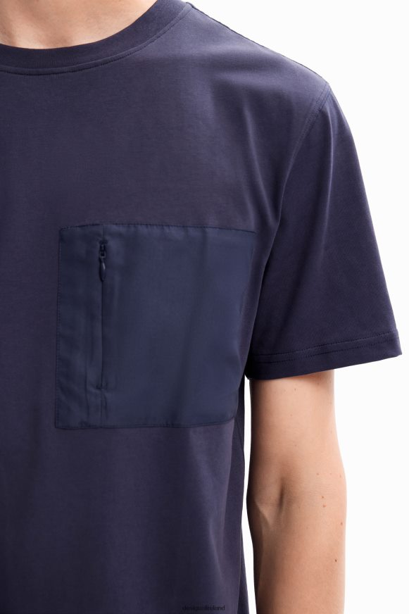 Desigual Men Plain pocket T-shirt Clothing PFVZ0B1610