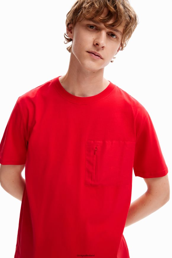 Desigual Men Plain pocket T-shirt Clothing PFVZ0B1611