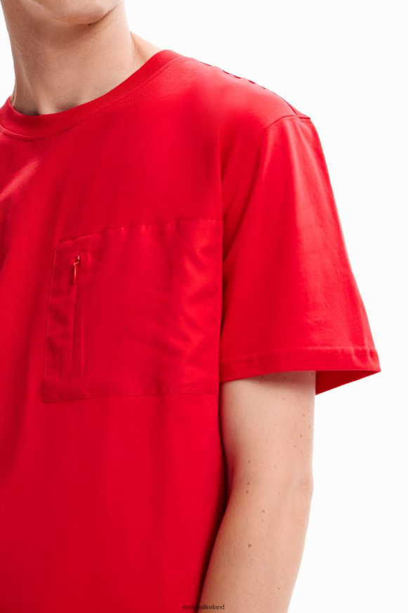 Desigual Men Plain pocket T-shirt Clothing PFVZ0B1611