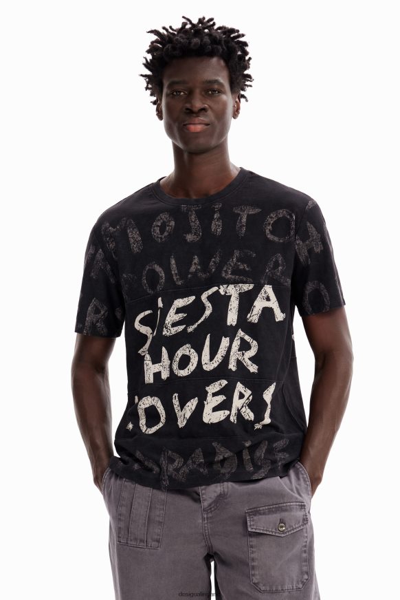 Desigual Men Short-sleeve mojito T-shirt Clothing PFVZ0B1652